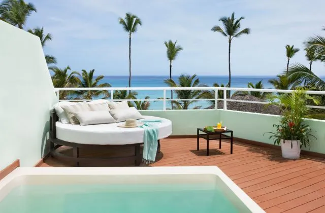 Excellence Punta Cana suite jacuzzi terrace with sea view