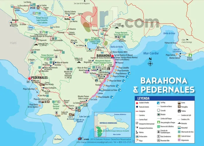 Tourist map Barahona