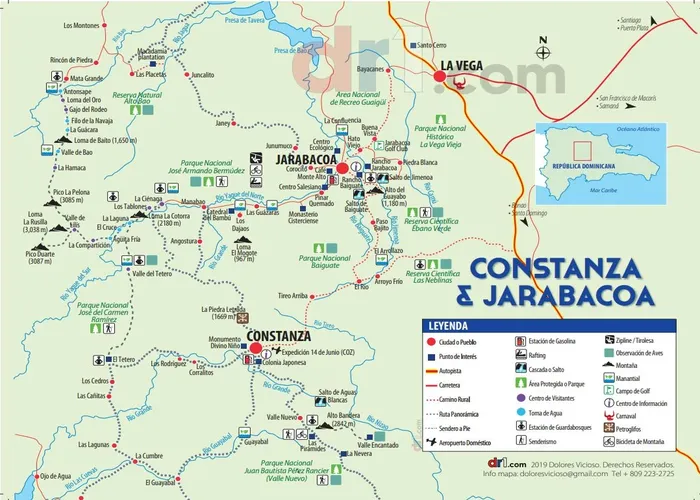 Tourist map Jarabacoa